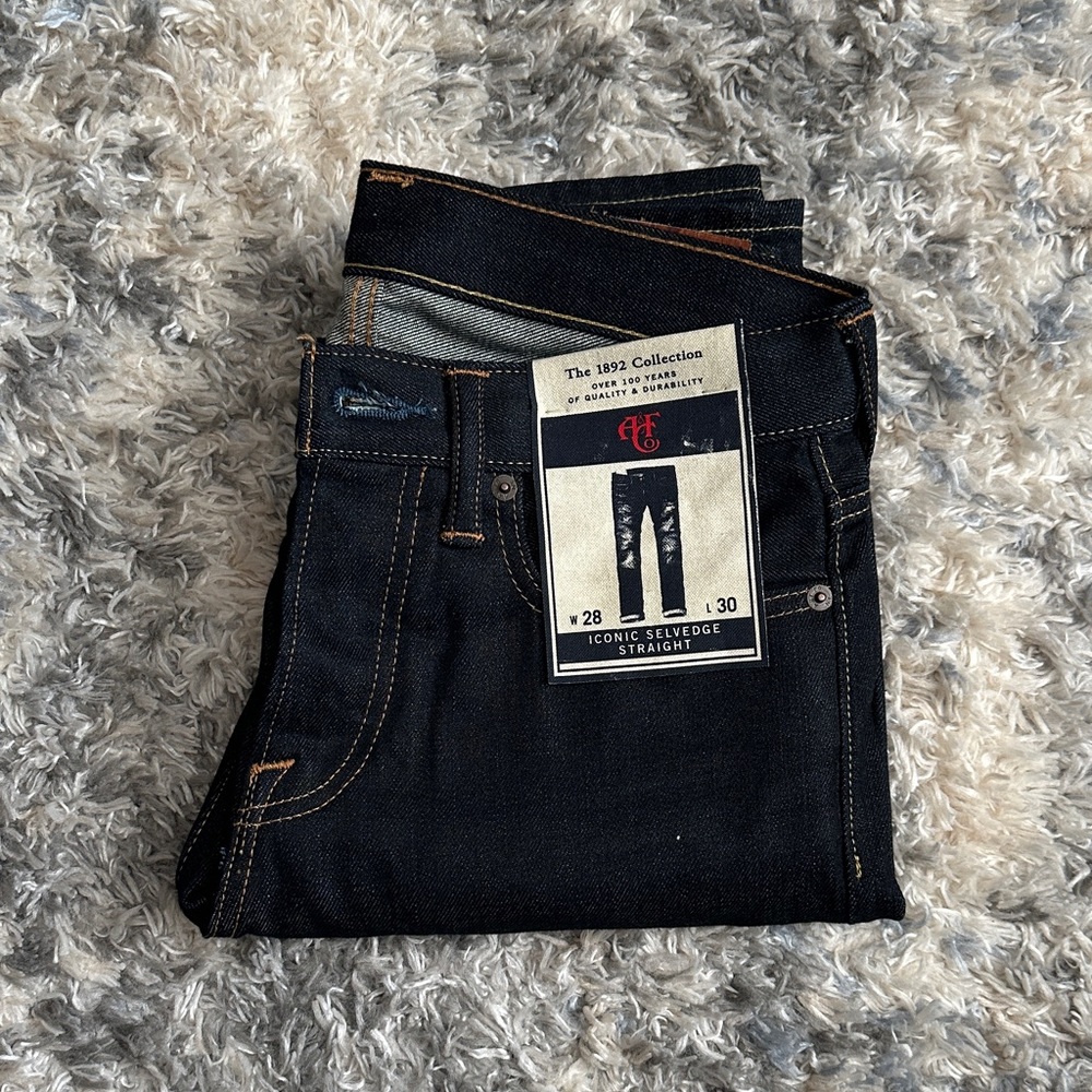 Abercrombie & Fitch Dark Blue Straight Men Jeans